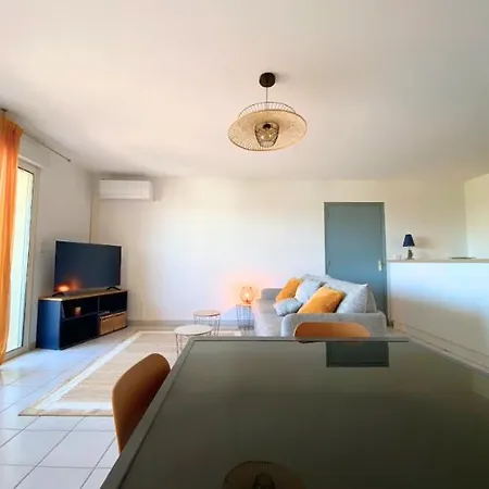 La Palmeraie T2, Terrasse, Clim, Pkg, Centre דירה *